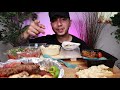 LEBANESE FOOD MUKBANG | SHISH TAWOOK + LULA KEBAB + CHI-KOFTE + SOUJUK | CAROUSEL RESTAURANT