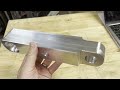 Machining a hitch receiver recovery point