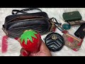 WHAT'S IN MY BAG GUCCI MARMONT CAMERA BAG 🍓🍓🍓