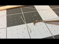 Cutting/scoring styrene with dental pick