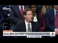 Moment Mark Zuckerberg apologizes to families of children harmed online