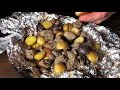 Tin Foil Steak Packet On Campfire | Campfire Dinner | Camping Recipe