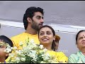 Rani Mukherjee and Abhishek Bachchan turn up together for the Mumbai marathon