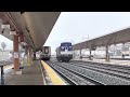 Amtrak Coast Starlight 14 leaving Los Angeles Union Station to Seattle. 3-11-23￼