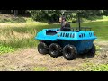 2024 MAX 2 6x6 Amphibious ATV Splashing in the Water