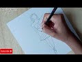 Butterfly dress drawing||beautiful dress sketch||drawing for beginners||simple dress drawing
