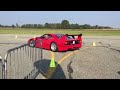 Ferrari F40 accelerazione al cars and coffee di Biella