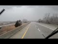Driving A semi Truck Into A Semi Truck Destroying Storm. I-70 Westbrook and Down!!