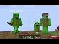 Mikey Family TINY vs JJ Family GIANT One Block Battle in Minecraft (Maizen)