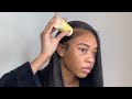 HOW TO: Deep Side Part Quick Weave With Flipped Ends ft. rawxtensions