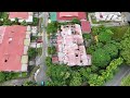 View dari udara pandangan bekas kebakaran Blok Rumah Teres Perumahan Kidurong Bintulu tahun lepas.