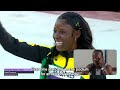 Jamaica's 🇯🇲 Shericka Jackson reacts to record-breaking 200m gold 🔥 | Athletes React