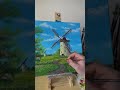 old windmill | landscape acrylpainting for beginners - timelapse