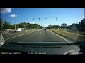 Idiot driver uses turning lane as passing lane