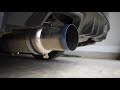 Tomei Ti Expreme exhaust on a stock 19 STi (Cold start)