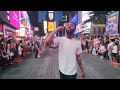 NewYork, Time Square Summer Walk, Natural Sound For Study Sleeping, Relaxing And Meditation