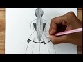 How to draw a girl with long hair backside drawing step by step | pencil sketch for beginners