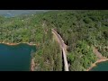 Flying around Shasta Lake as a kayak visual observer