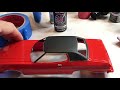 How to Make a Vinyl Roof on a Model Car with Painters Tape