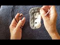 crochet tutorial: Mitered granny rectangle- 7x9 rectangle design- Warm up America
