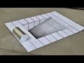 3d drawing easy on paper for beginners - how to draw 3d art