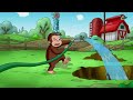 George must get the helmets out of the hole! | Curious George | Cartoons for Kids | WildBrain Kids