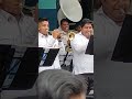 banda musical del ilustre municipio de Guayaquil en presentación calle 9 de octubre 2022