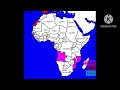 The colonization and decolonization of Africa- Every year on a map