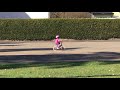 Daughter on bike