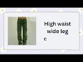 ||different types of cargo pants with the names|types of cargo pants||