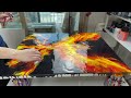 Acrylic Pour FIRE PHOENIX! IS IT POSSIBLE?!🔥🔥