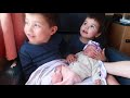 Brothers Meet Their Baby Sister