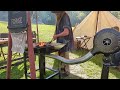 Blacksmithing at Heritage Days at Malabar Farm in slow motion