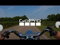 Riding the Harley Road King in the country