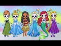 Elsa, Ladybug & Peach Glow Up Into Winx Club | Best DIY Fashion Paper Dolls