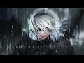 1 Hour of Relaxing Nier Automata Remixes and Rain - Chill/Study/Sleep