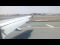 Etihad Airways EY249 landing at Abu dhabi Airport