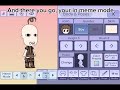 How to get into meme mode in Gacha life- Tutorial