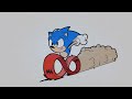 Flipaclip - Sonic run animation in Flipaclip