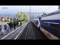 🇳🇱 The surreal view of a train driver: chasing a rain cloud: Leiden - Utrecht SLT 15/4/2024