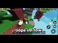 Pro MOBILE player Uses A OP Kit (Roblox Bedwars)