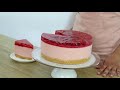 NO BAKE STRAWBERRY CHEESECAKE FOR BEGINNERS│ NO OVEN RECIPES │ CAKES BY MK