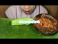 MUKBANG AYAM SUWIR BALADO KEMANGI TEMPE MENDOAN PARE TIMUN KERUPUK SAMBEL TERASI KEMANGI