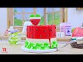 Cocomelon Miniature Cake -  Amazing Making Miniature Watermelon Cakes - Magic cakes