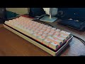 channy | Snowfox DK61; Holy Panda Switches + sound test