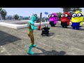 GTA 5 Epic Ragdolls | Spider-Man Frees Minions with Lazer Jumps/Funny moments ep.129