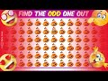 【Easy, Medium, Hard Levels】Can you Find the Odd Emoji out & Letters and numbers in 15 seconds? #130