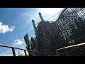 Tremors POV (Front Row, 4K 60FPS, Day), Silverwood CCI Wood Coaster | Non-Copyright