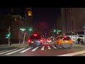 Driving through New York City at Night