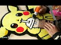 Rug Tufting – Turning the cute Pikachu into the hand tufted rug (Step by Step)